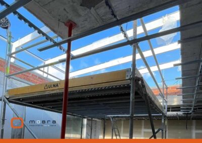 PLATAFORMA ANDAMIO PATIO INTERIOR PARA LUCERNARIO